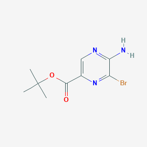 Tert-butyl 5-amino-6-bromopyrazine-2-carboxylate