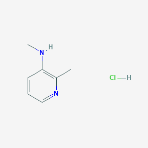 molecular formula C7H11ClN2 B2649376 N,2-Dimethylpyridin-3-amine hydrochloride CAS No. 1955518-51-0