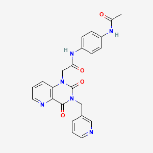 N-(4-acetamidophenyl)-2-(2,4-dioxo-3-(pyridin-3-ylmethyl)-3,4-dihydropyrido[3,2-d]pyrimidin-1(2H)-yl)acetamide