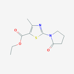 Ethyl 4-methyl-2-(2-oxopyrrolidin-1-yl)-1,3-thiazole-5-carboxylate
