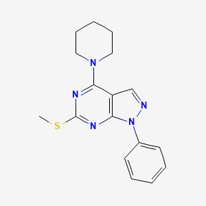 6-Methylsulfanyl-1-phenyl-4-piperidin-1-ylpyrazolo[3,4-d]pyrimidine