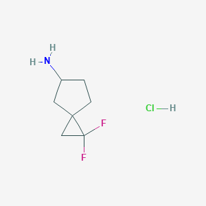2,2-Difluorospiro[2.4]heptan-6-amine;hydrochloride