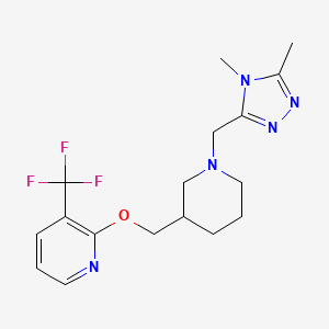 2-[[1-[(4,5-Dimethyl-1,2,4-triazol-3-yl)methyl]piperidin-3-yl]methoxy]-3-(trifluoromethyl)pyridine
