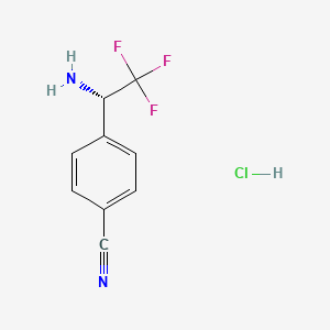 (S)-4-(1-Amino-2,2,2-trifluoroethyl)benzonitrile hydrochloride