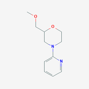 molecular formula C11H16N2O2 B2649447 2-(Methoxymethyl)-4-(pyridin-2-yl)morpholine CAS No. 1424464-95-8