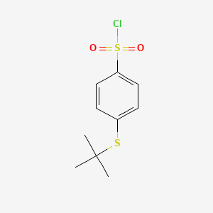 4-(Tert-butylsulfanyl)benzene-1-sulfonyl chloride
