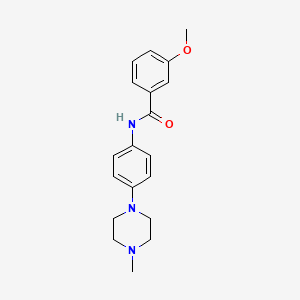 3-methoxy-N-[4-(4-methylpiperazin-1-yl)phenyl]benzamide
