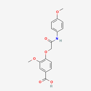 3-Methoxy-4-{[(4-methoxyphenyl)carbamoyl]methoxy}benzoic acid