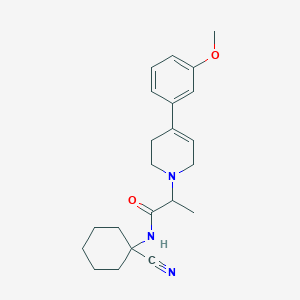N-(1-Cyanocyclohexyl)-2-[4-(3-methoxyphenyl)-3,6-dihydro-2H-pyridin-1-yl]propanamide