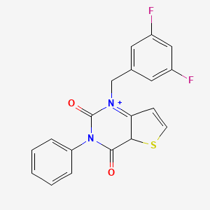 molecular formula C19H12F2N2O2S B2649507 1-[(3,5-difluorophenyl)methyl]-3-phenyl-1H,2H,3H,4H-thieno[3,2-d]pyrimidine-2,4-dione CAS No. 1326904-94-2