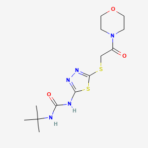 1-(Tert-butyl)-3-(5-((2-morpholino-2-oxoethyl)thio)-1,3,4-thiadiazol-2-yl)urea