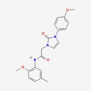 N-(2-methoxy-5-methylphenyl)-2-(3-(4-methoxyphenyl)-2-oxo-2,3-dihydro-1H-imidazol-1-yl)acetamide
