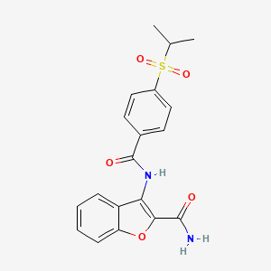 3-(4-(Isopropylsulfonyl)benzamido)benzofuran-2-carboxamide