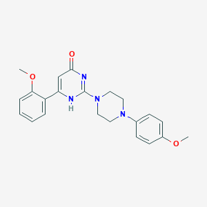 molecular formula C22H24N4O3 B264953 6-(2-methoxyphenyl)-2-[4-(4-methoxyphenyl)piperazin-1-yl]-1H-pyrimidin-4-one 