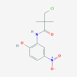 3-chloro-N-(2-hydroxy-5-nitrophenyl)-2,2-dimethylpropanamide