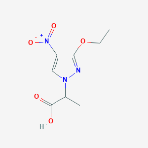 2-(3-ethoxy-4-nitro-1H-pyrazol-1-yl)propanoic acid