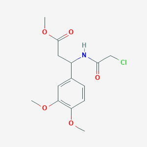 Methyl 3-[(2-chloroacetyl)amino]-3-(3,4-dimethoxyphenyl)propanoate