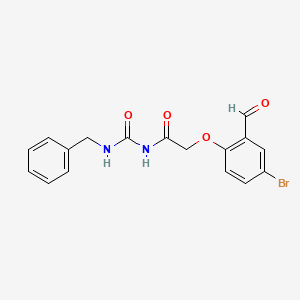 molecular formula C17H15BrN2O4 B2649572 N-(benzylcarbamoyl)-2-(4-bromo-2-formylphenoxy)acetamide CAS No. 756847-46-8