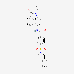 4-(N-benzyl-N-methylsulfamoyl)-N-(1-ethyl-2-oxo-1,2-dihydrobenzo[cd]indol-6-yl)benzamide