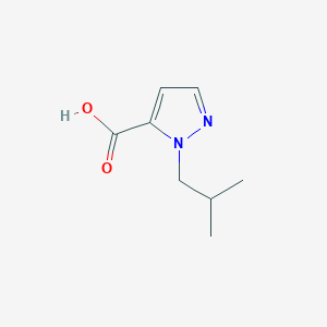 molecular formula C8H12N2O2 B2649591 1-Isobutyl-1H-pyrazole-5-carboxylic acid CAS No. 1006493-85-1