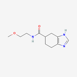 molecular formula C11H17N3O2 B2649598 N-(2-methoxyethyl)-4,5,6,7-tetrahydro-1H-benzo[d]imidazole-5-carboxamide CAS No. 2034450-66-1
