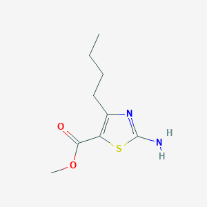 molecular formula C9H14N2O2S B2649623 Methyl 2-amino-4-butyl-1,3-thiazole-5-carboxylate CAS No. 1245569-75-8