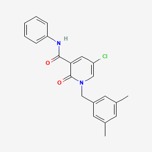 5-chloro-1-(3,5-dimethylbenzyl)-2-oxo-N-phenyl-1,2-dihydro-3-pyridinecarboxamide