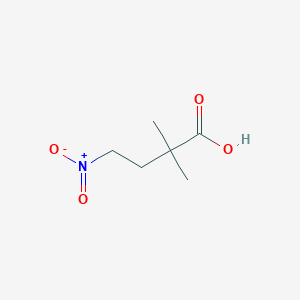 molecular formula C6H11NO4 B2649630 2,2-Dimethyl-4-nitrobutanoic acid CAS No. 2167068-69-9