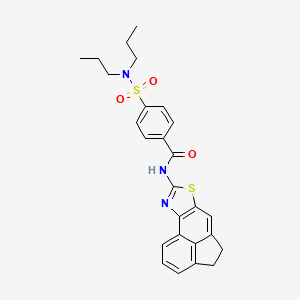 N-(4,5-dihydroacenaphtho[5,4-d]thiazol-8-yl)-4-(N,N-dipropylsulfamoyl)benzamide