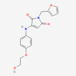 1-(furan-2-ylmethyl)-3-((4-(2-hydroxyethoxy)phenyl)amino)-1H-pyrrole-2,5-dione