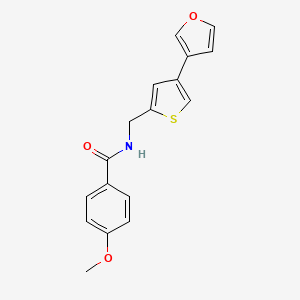 N-[[4-(Furan-3-yl)thiophen-2-yl]methyl]-4-methoxybenzamide