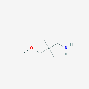 molecular formula C7H17NO B2649671 4-Methoxy-3,3-dimethylbutan-2-amine CAS No. 1936145-09-3