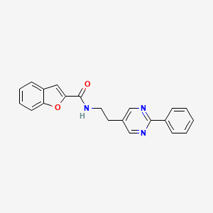 N-(2-(2-phenylpyrimidin-5-yl)ethyl)benzofuran-2-carboxamide