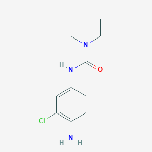 molecular formula C11H16ClN3O B2649706 3-(4-氨基-3-氯苯基)-1,1-二乙基脲 CAS No. 1554898-62-2