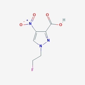 1-(2-Fluoroethyl)-4-nitro-1H-pyrazole-3-carboxylic acid