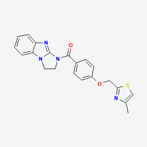 (2,3-dihydro-1H-benzo[d]imidazo[1,2-a]imidazol-1-yl)(4-((4-methylthiazol-2-yl)methoxy)phenyl)methanone