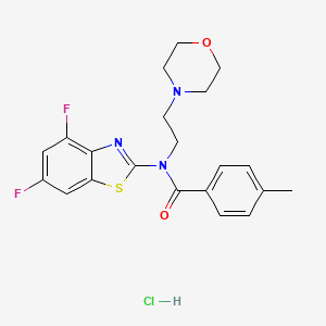 N-(4,6-difluorobenzo[d]thiazol-2-yl)-4-methyl-N-(2-morpholinoethyl)benzamide hydrochloride