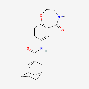 (3r,5r,7r)-N-(4-methyl-5-oxo-2,3,4,5-tetrahydrobenzo[f][1,4]oxazepin-7-yl)adamantane-1-carboxamide
