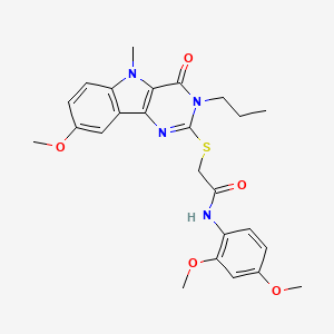 Ethyl {[6-(2-furoylamino)-2-phenylquinolin-4-yl]oxy}acetate