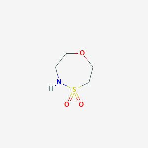 molecular formula C4H9NO3S B2649772 1,4,5-Oxathiazepane 4,4-dioxide CAS No. 1896825-34-5