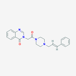 molecular formula C23H24N4O2 B264979 3-[2-(4-cinnamyl-1-piperazinyl)-2-oxoethyl]-4(3H)-quinazolinone 