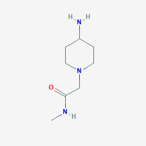 B2649804 2-(4-aminopiperidin-1-yl)-N-methylacetamide CAS No. 882562-53-0