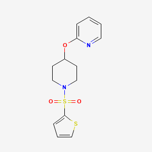 2-((1-(Thiophen-2-ylsulfonyl)piperidin-4-yl)oxy)pyridine