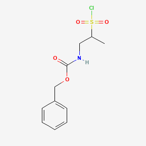 (2-Chlorosulfonyl-propyl)-carbamic acid benzyl ester