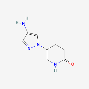 5-(4-Amino-1H-pyrazol-1-YL)piperidin-2-one