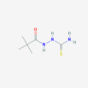 molecular formula C6H13N3OS B2649869 2-(2,2-二甲基丙酰)-1-肼基氨基甲硫酰胺 CAS No. 59689-63-3