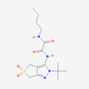 molecular formula C15H24N4O4S B2649905 N1-butyl-N2-(2-(tert-butyl)-5,5-dioxido-4,6-dihydro-2H-thieno[3,4-c]pyrazol-3-yl)oxalamide CAS No. 899751-27-0