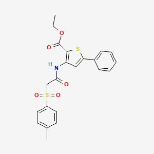 Ethyl 5-phenyl-3-(2-tosylacetamido)thiophene-2-carboxylate