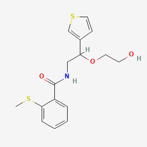 N-(2-(2-hydroxyethoxy)-2-(thiophen-3-yl)ethyl)-2-(methylthio)benzamide