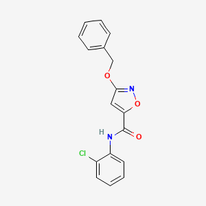 3-(benzyloxy)-N-(2-chlorophenyl)isoxazole-5-carboxamide